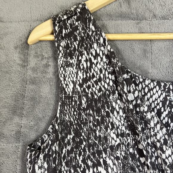 Garnet Hill Dress Medium Gray Starlet Jersey Knit Pockets Faux Wrap READ - Picture 5 of 14